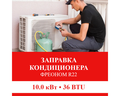 Заправка кондиционера Shivaki фреоном R22 до 10.0 кВт (36 BTU)